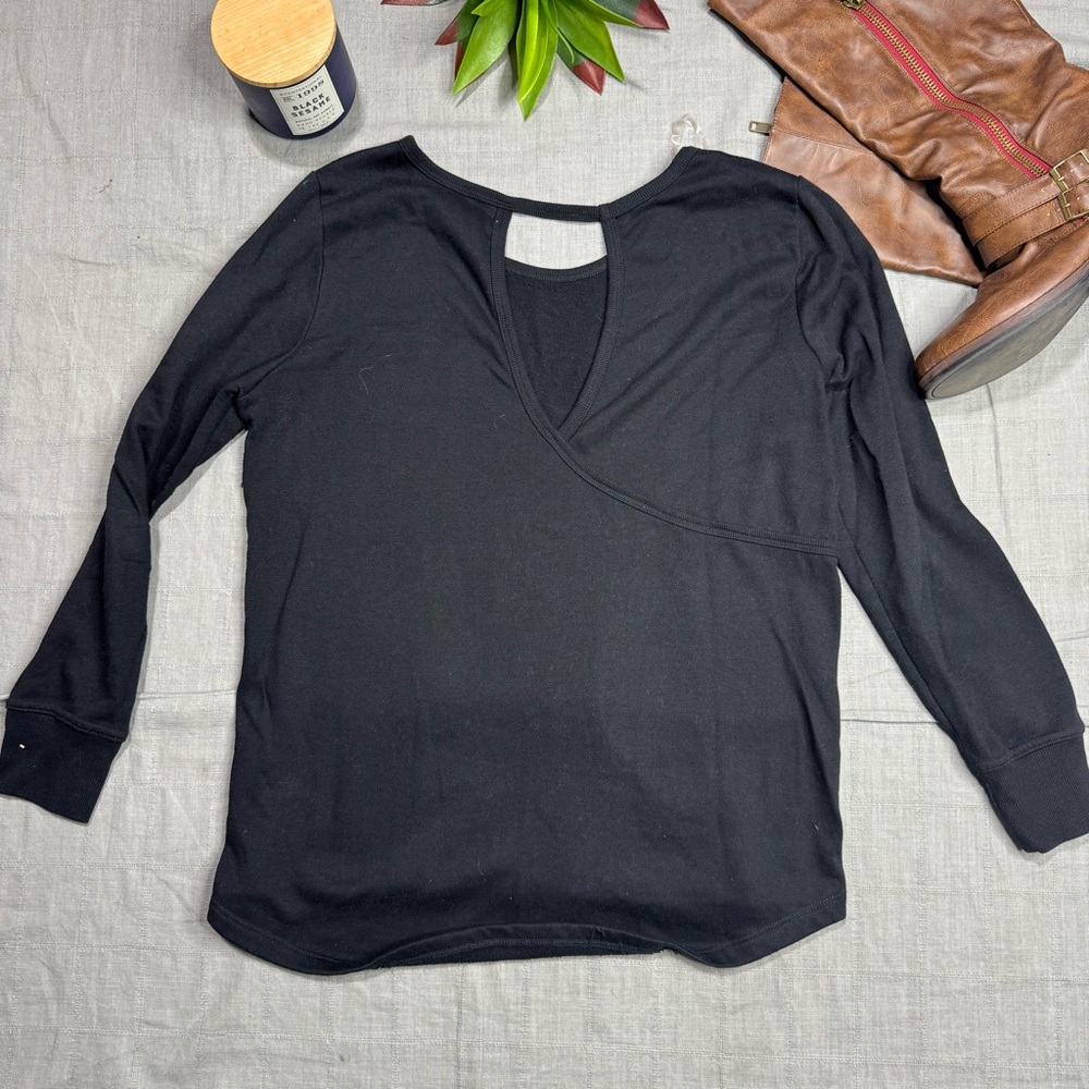 Black open back sweatshirt - Picture 6 of 8
